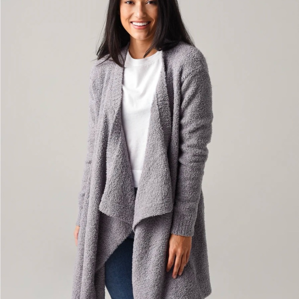 UGG Heather Gray Drape Cardigan
